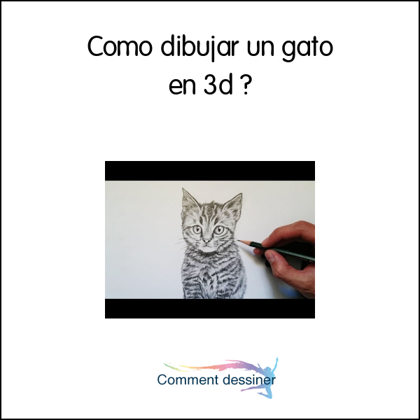 Como dibujar un gato en 3d